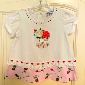 Girls cotton top by Monnalisa